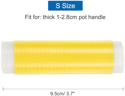 uxcell 3 Pcs Silicone Pan Handle Sleeve, Heat Resistant Potholder Pot Holders - Image 2