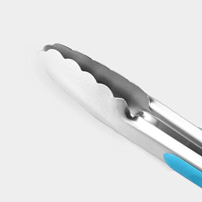 Premium 304 Stainless Steel Tongs Set – 12" Grill Tongs & 9" Cooking Tongs - Image 2