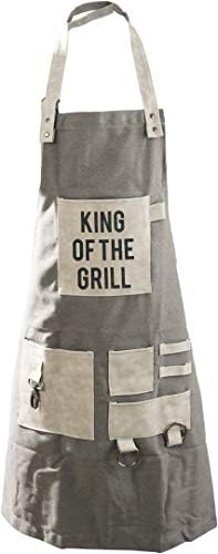 Pavilion- King of The Grill Canvas Grilling Apron- Barbeque Apron by PavilionGiftCompany