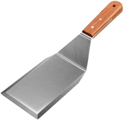 Griddle Spatula, Metal Spatula for Cast Iron Skillet, Grill Stainless Steel by Kunovo