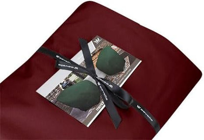 Eevelle Meridian Patio Oval Table Set Cover with Marine Grade Fabric - Outdoor Table Cover - Furniture Set Covers for Dining Table - Easy to Install - (25"H x 76"L x 48"W, Burgundy)