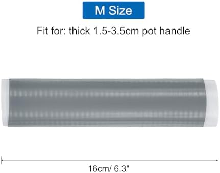 uxcell 3 Pcs Silicone Pan Handle Sleeve, Heat Resistant Potholder Pot Holders - Image 2