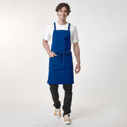 Cross Back Apron for Men Chef Pockets 4251JX - Image 6