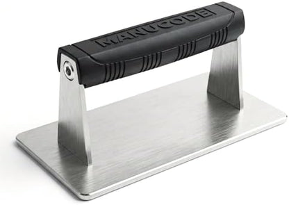 Smash Burger Press, Dishwasher Safe, 8 x 4.25 in, 2.5 lb by Manucode