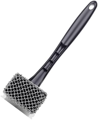 Bristle-Free Grill Brush & Scraper, Efficient and Extra Safe BBQ Cleaning Brush by VBOK+IGFE