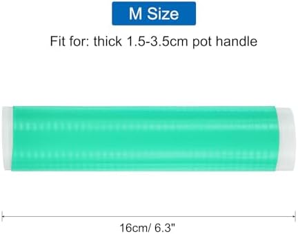 uxcell 3 Pcs Silicone Pan Handle Sleeve, Heat Resistant Potholder Pot Holders - Image 2
