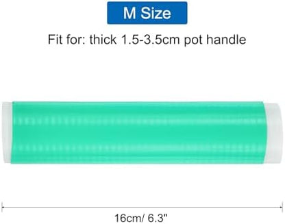 uxcell 3 Pcs Silicone Pan Handle Sleeve, Heat Resistant Potholder Pot Holders - Image 2