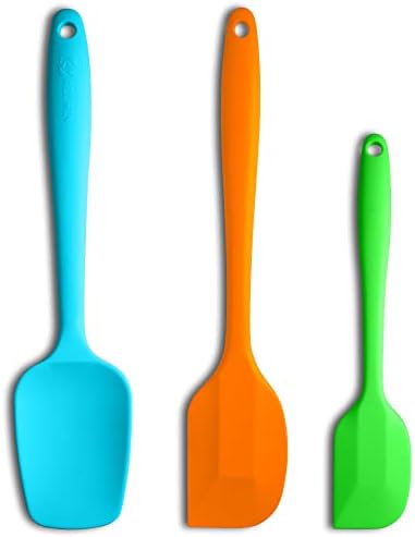 3-Piece Silicone Spatula Set, 600°F Heat Resistant by ALLWIN-HOUSEWARE