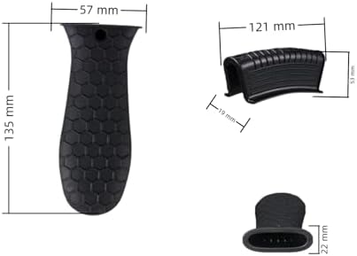 8 Pcs Silicone Pot Handle Covers Set, Heat Resistant Cast Iron Handle Sleeves - Image 2