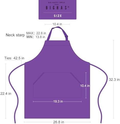 BIGHAS Adjustable Bib Apron - Image 6