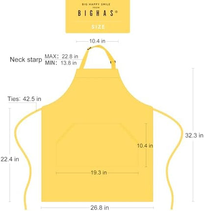 BIGHAS Adjustable Bib Apron - Image 6