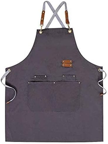 Chef Apron, Cross Back Apron for Men Women by Mignongirl
