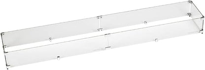 65.5" X 11.5" X 6” Linear Glass Flame Guard