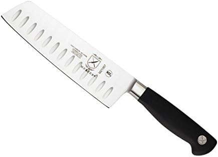 Mercer Culinary M21067 Genesis 7-Inch Granton Edge Nakiri Vegetable Knife by MercerCulinary