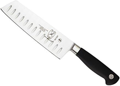 Mercer Culinary M21067 Genesis 7-Inch Granton Edge Nakiri Vegetable Knife by MercerCulinary