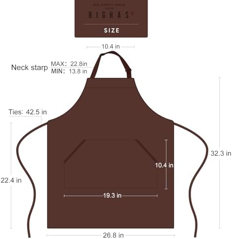 BIGHAS Adjustable Bib Apron - Image 6