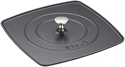 Staub Cast Iron 10.3-inch Square Grill Press by Unknown