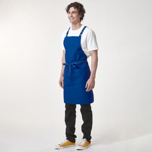 Cross Back Apron for Men Chef Pockets 4251JX - Image 4