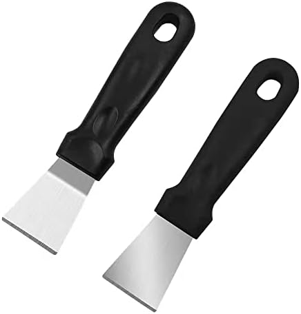 2Pack Blackstone Griddle Scraper Tool QIANBEIY Metal Small Grill Scraper by QIANBEIY