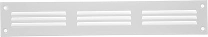 Repa Market 2-Pack 12x2 Inch Air Vent Cover/White Galvanized Steel Louvered Grill Cover with Mesh Screen/Wall or Ceiling Vent/Durable Flush Mount HVAC Register for Indoor and Outdoor Ventilation