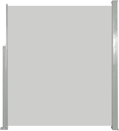 YAFF Retractable Outdoor Folding Privacy Divider, Water & UV Resistant Sun Shade Privacy Wind Screen for Garden, Backyard, Balcony, Terrace 63"x196.9" Cream (17.292lbs)