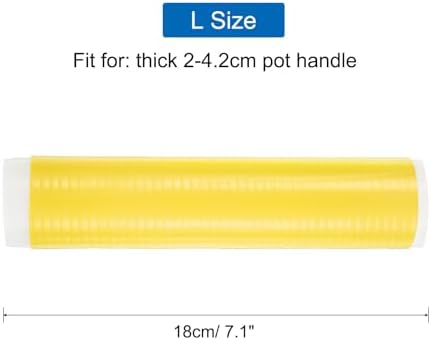uxcell 3 Pcs Silicone Pan Handle Sleeve, Heat Resistant Potholder Pot Holders - Image 2