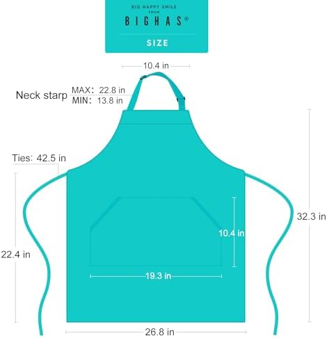 BIGHAS Adjustable Bib Apron - Image 6
