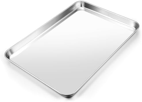 17.5" Baking Sheet Pan, Joyfair Stainless Steel Toaster Oven Trays by Joyfair
