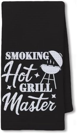 Funny BBQ Grilling Kitchen Hand Towels 16x24 Inch, Father's Day Grilling Gifts by Unknown