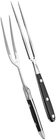 2 Pcs Meat Carving Fork Set, 11.8 In, Stainless Steel by Helvetios