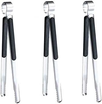 3 Pcs Korean BBQ Tongs, Barbecue & Grill Tools, Kitchen Tongs, Stainless Steel by Shiyueshiri