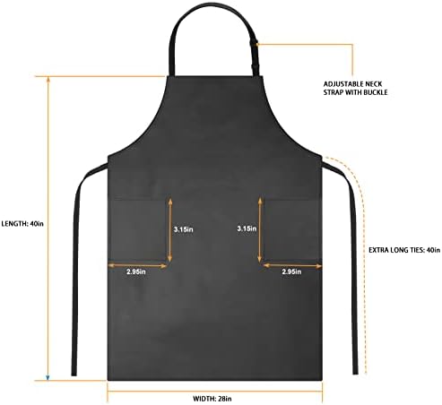 Waterproof Rubber Apron Adjustable Dishwasher Apron - Image 2