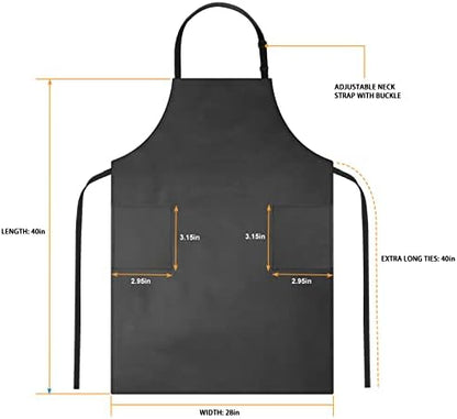 Waterproof Rubber Apron Adjustable Dishwasher Apron - Image 2