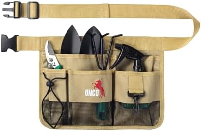 UNCO- Adjustable Gardening Belt, 7 Pockets, Cut and Water Resistant, Garden by Unco