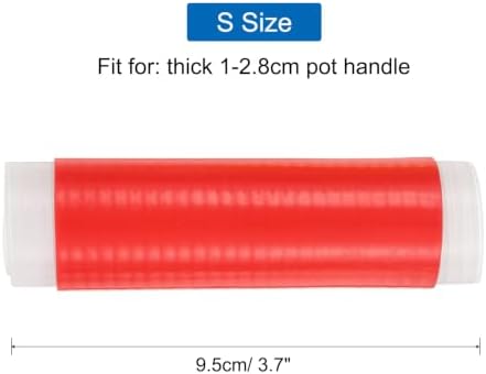 uxcell 3 Pcs Silicone Pan Handle Sleeve, Heat Resistant Potholder Pot Holders - Image 2
