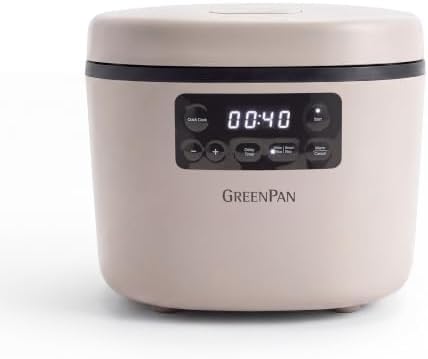 GreenPan Advanced Rice Cooker, 4-Cups Uncooked/8-Cups Cooked by GreenPan