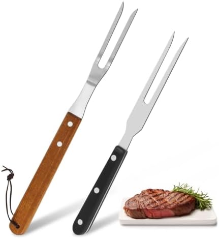 2 Pcs Meat Cooking Fork, Stainless Steel Carving Fork by Unknown