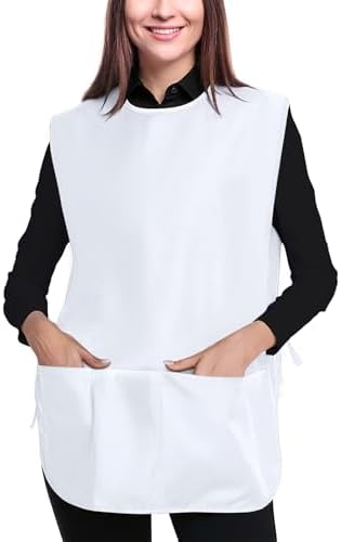 BOHARERS Smock Cobbler Apron for Women men-with Side Ties and 3 Pockets for by BOHARERS