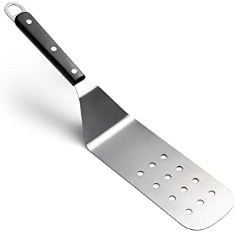 Fox Run Griddle Spatula Slotted, Stainless Steel, 14.76 x 2.95 x 3.35" by foxrunbrands