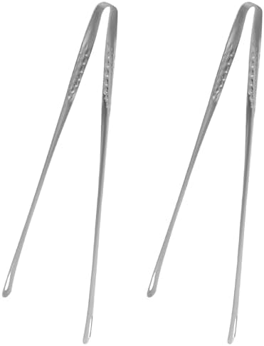 Waziaqoc 2 Pack 11 Inch Kitchen Cooking Tweezers, Stainless Steel Tweezers Tongs by Unknown