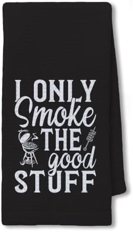 Funny BBQ Grilling Kitchen Hand Towels 16x24 Inch, Father's Day Grilling Gifts by Unknown