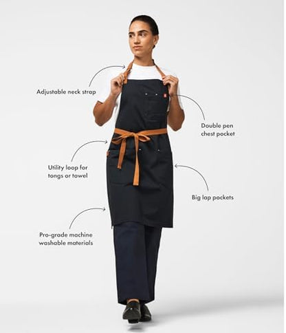 hedley & bennett Essential Chef Apron - Image 3
