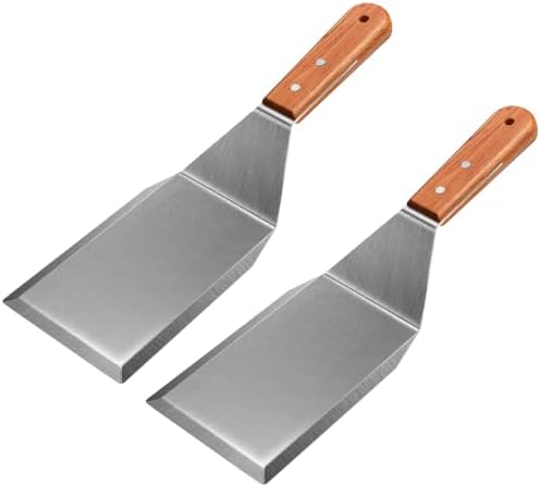2 Pack Griddle Spatula, Metal Spatula by Kunovo