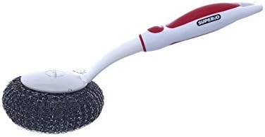 Superio BBQ Grill Brush Bristle Free Stainless Steel Scrubber Cleaner by Superio