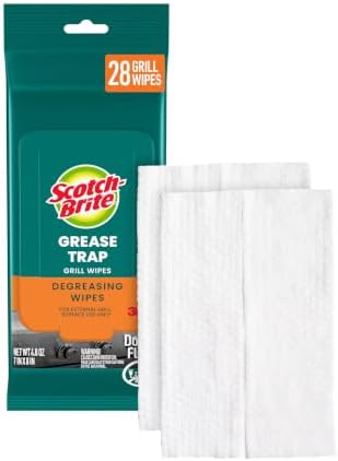Scotch-Brite Grease Trap Grill Wipes, 28 wipes by Scotch-Brite
