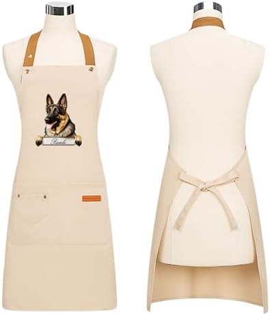 DIY Custom Pet Name Art Dog Kitchen Apron - Image 3