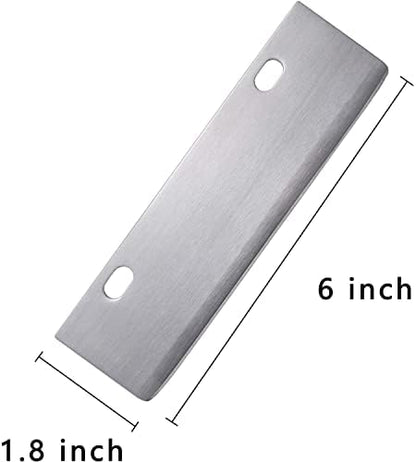 Grill Scraper Blades 6-Pack, Heavy Duty Rust Resist Stainless Tool - Image 2