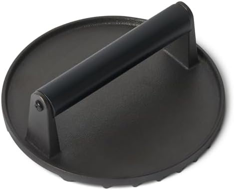 Amazon Basics Smash Burger Press, Cast Iron Bacon Press by AmazonBasics