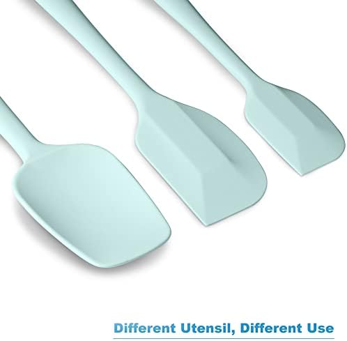3-Piece Silicone Spatula Set, 600°F Heat Resistant, Macaron Navy - Image 6