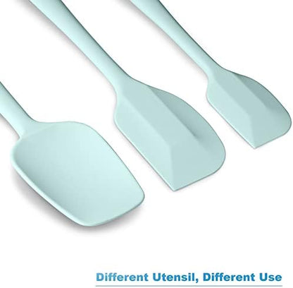 3-Piece Silicone Spatula Set, 600°F Heat Resistant, Macaron Navy - Image 6